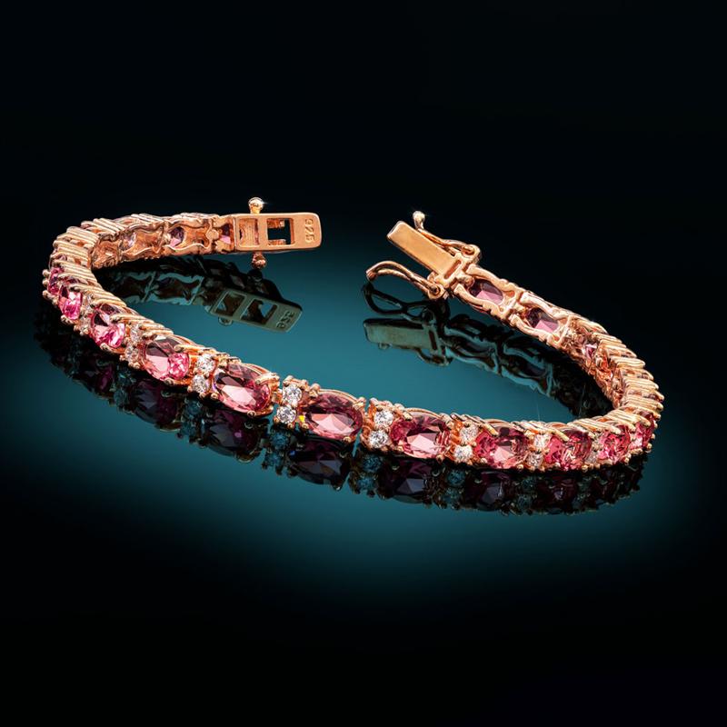 Stress Free Glamour Bracelet in Pink (11 3/4 ctw)
